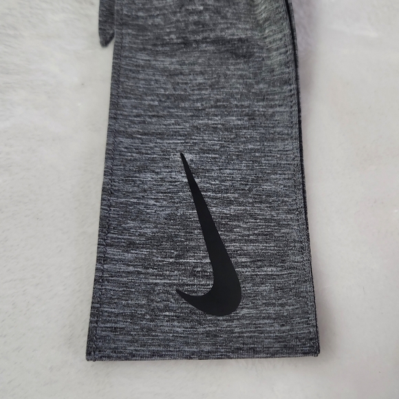 Nwt Nike Dry Dri-Fit Heathered Gray Head Tie Unisex - Picture 2 of 10